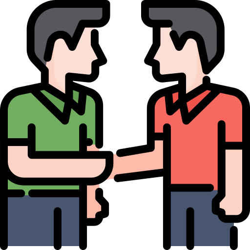 Image de deux personnes se serrant la main, symbolisant le lien humain et l'importance des interactions sociales pour notre bien-être général.